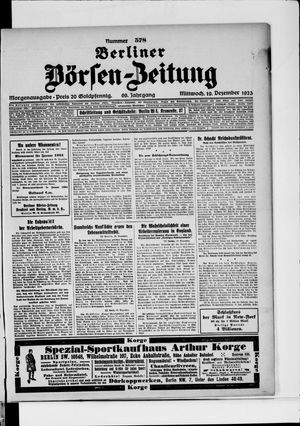 Berliner Börsen-Zeitung on Dec 19, 1923