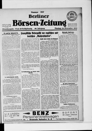 Berliner Börsen-Zeitung vom 24.12.1923