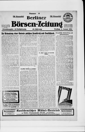 Berliner Börsen-Zeitung vom 04.01.1924