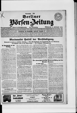 Berliner Börsen-Zeitung vom 13.02.1924