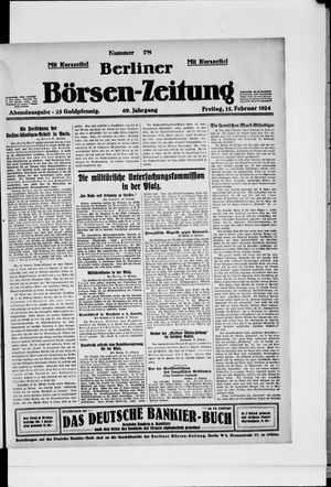 Berliner Börsen-Zeitung vom 15.02.1924