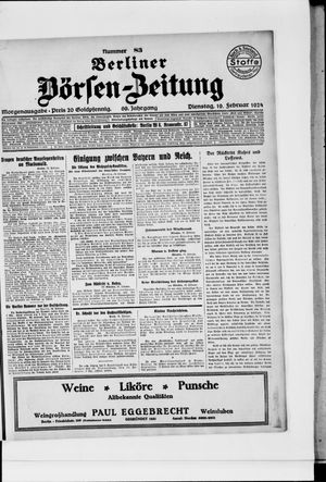 Berliner Börsen-Zeitung vom 19.02.1924