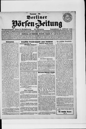 Berliner Börsen-Zeitung vom 23.02.1924