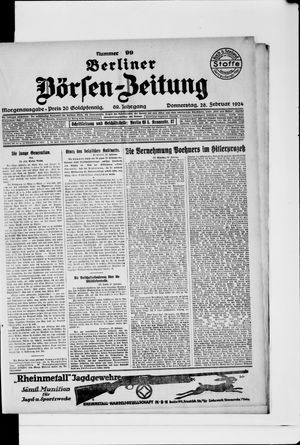 Berliner Börsen-Zeitung vom 28.02.1924
