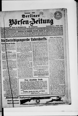Berliner Börsen-Zeitung vom 01.03.1924
