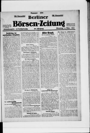 Berliner Börsen-Zeitung vom 04.03.1924