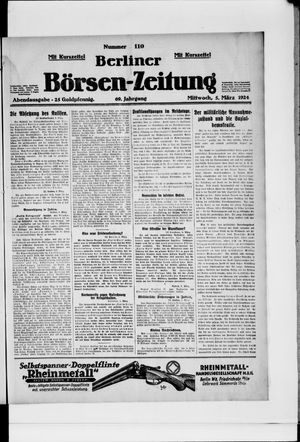 Berliner Börsen-Zeitung vom 05.03.1924