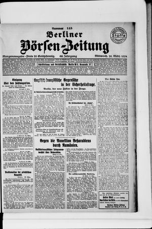 Berliner Börsen-Zeitung on Mar 26, 1924