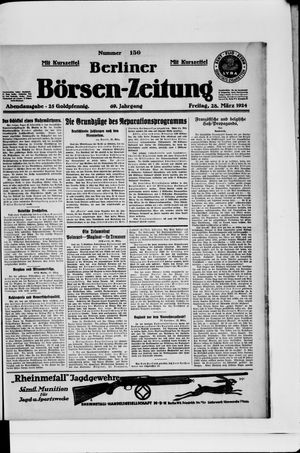 Berliner Börsen-Zeitung on Mar 28, 1924