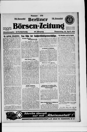 Berliner Börsen-Zeitung vom 10.04.1924