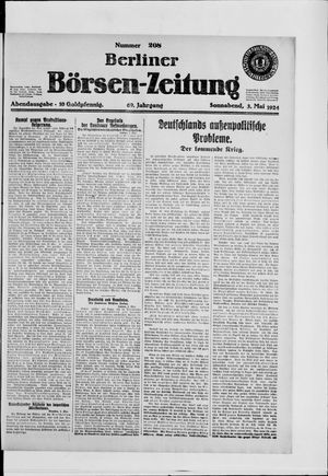 Berliner Börsen-Zeitung vom 03.05.1924