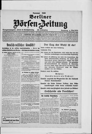 Berliner Börsen-Zeitung vom 04.05.1924