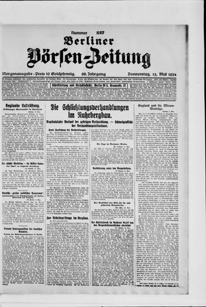 Berliner Börsen-Zeitung on May 15, 1924