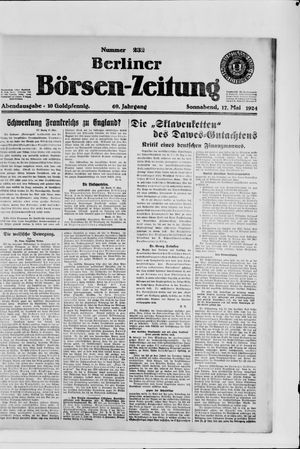 Berliner Börsen-Zeitung vom 17.05.1924