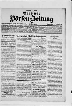 Berliner Börsen-Zeitung vom 20.05.1924