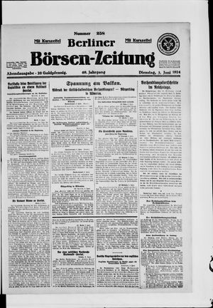 Berliner Börsen-Zeitung vom 03.06.1924