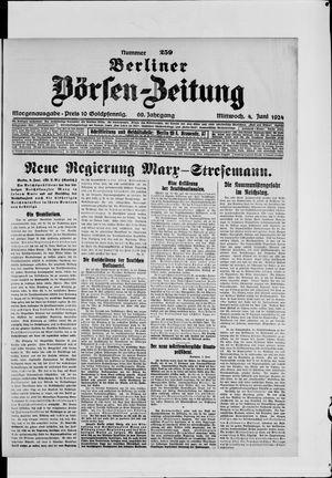 Berliner Börsen-Zeitung vom 04.06.1924