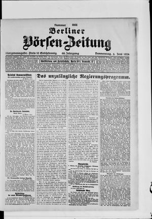 Berliner Börsen-Zeitung on Jun 5, 1924