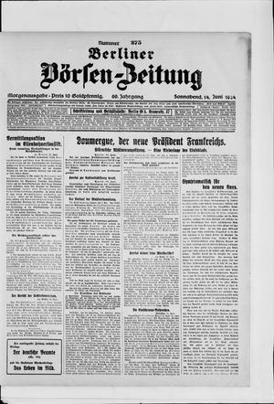 Berliner Börsen-Zeitung vom 14.06.1924