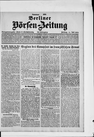 Berliner Börsen-Zeitung vom 11.07.1924