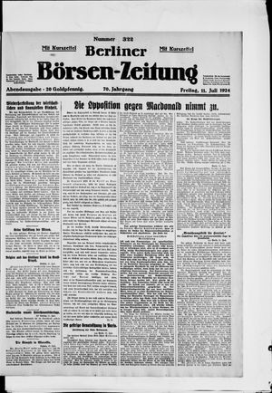 Berliner Börsen-Zeitung vom 11.07.1924