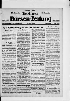 Berliner Börsen-Zeitung vom 23.07.1924