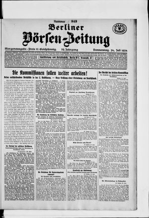 Berliner Börsen-Zeitung vom 24.07.1924
