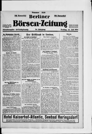 Berliner Börsen-Zeitung vom 25.07.1924
