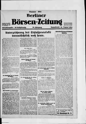 Berliner Börsen-Zeitung vom 16.08.1924