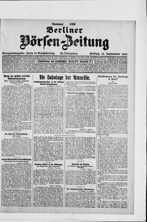 Berliner Börsen-Zeitung vom 12.09.1924