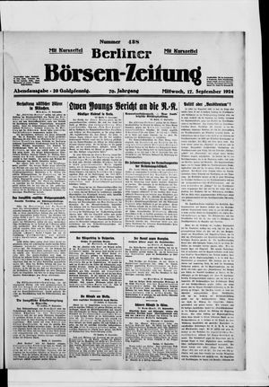 Berliner Börsen-Zeitung vom 17.09.1924