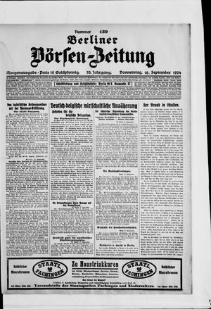 Berliner Börsen-Zeitung vom 18.09.1924