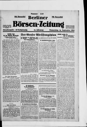 Berliner Börsen-Zeitung vom 18.09.1924