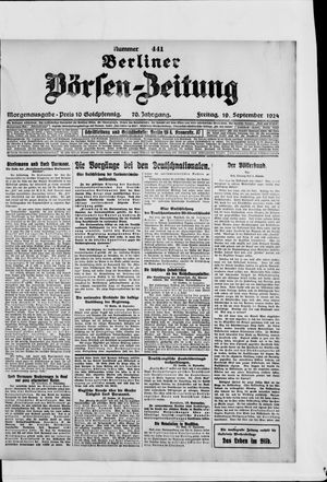 Berliner Börsen-Zeitung vom 19.09.1924
