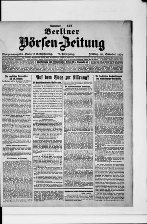 Berliner Börsen-Zeitung on Oct 10, 1924