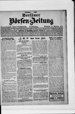 Berliner Börsen-Zeitung vom 15.10.1924