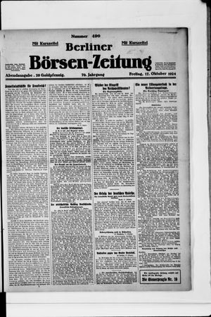 Berliner Börsen-Zeitung vom 17.10.1924