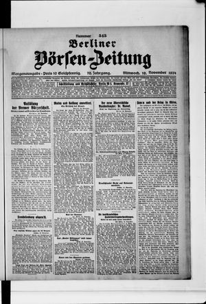 Berliner Börsen-Zeitung vom 19.11.1924