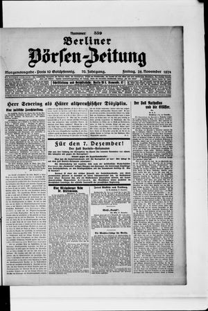 Berliner Börsen-Zeitung vom 28.11.1924