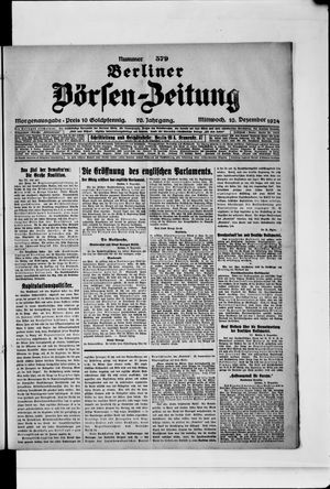 Berliner Börsen-Zeitung on Dec 10, 1924