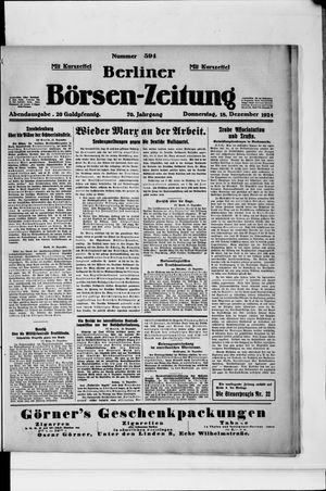 Berliner Börsen-Zeitung vom 18.12.1924