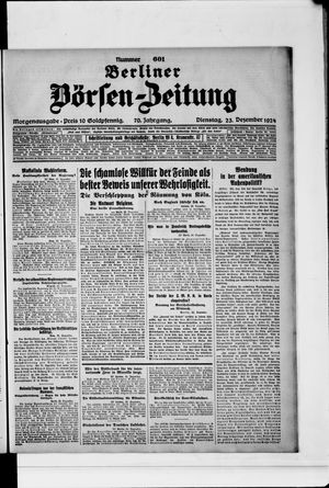 Berliner Börsen-Zeitung vom 23.12.1924
