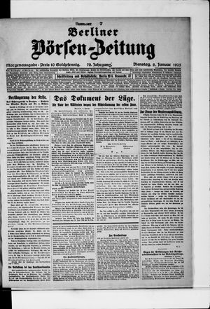 Berliner Börsen-Zeitung vom 06.01.1925