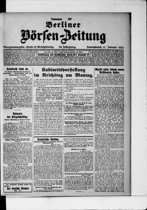 Berliner Börsen-Zeitung vom 17.01.1925