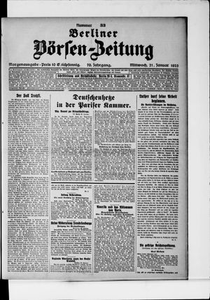 Berliner Börsen-Zeitung on Jan 21, 1925