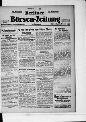 Berliner Börsen-Zeitung vom 28.01.1925