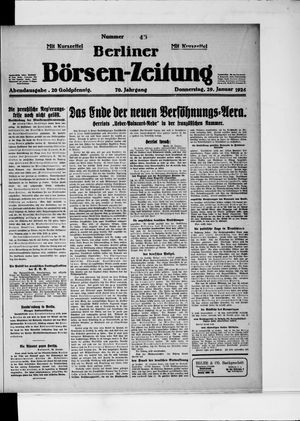 Berliner Börsen-Zeitung vom 29.01.1925