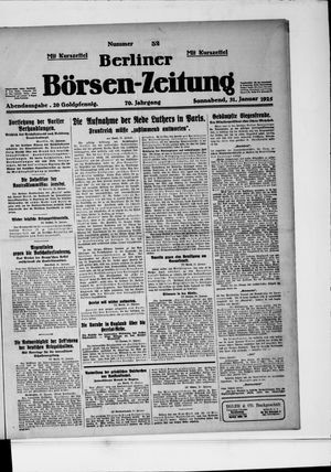 Berliner Börsen-Zeitung on Jan 31, 1925