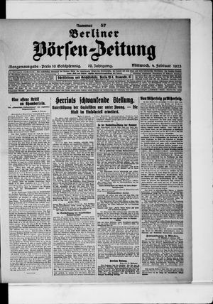 Berliner Börsen-Zeitung vom 04.02.1925