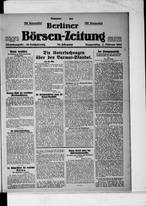 Berliner Börsen-Zeitung vom 05.02.1925